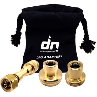 LPG GPL 21,8 mm Gasflaschen-Nachfülladapter-Set für Europa-Gasflasche Acme Dish EURONOZZLE Adapter mit Tasche