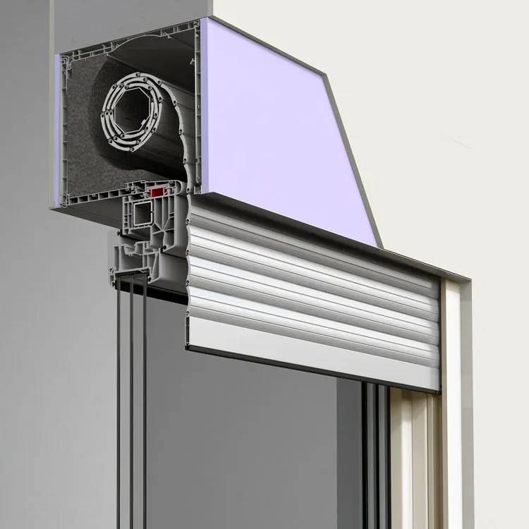Rolladen zum Nachrüsten, Aufsatzrollladen Modell Basic, Kunststoff, Weiß, 800 x 800 mm, mit Gurtwickler, individuell konfigurieren