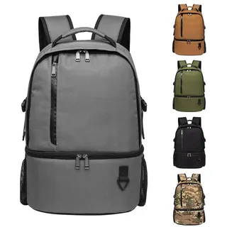 LuxusKollektion Kühltasche Kühlrucksack 28L isoliert Doppelschicht Picknick Reisen Grau grau