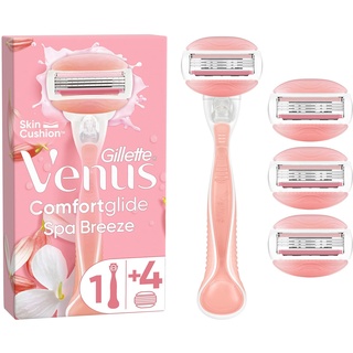 Gillette Venus Comfortglide Spa Breeze Rasierer + 4 Rasierklingen