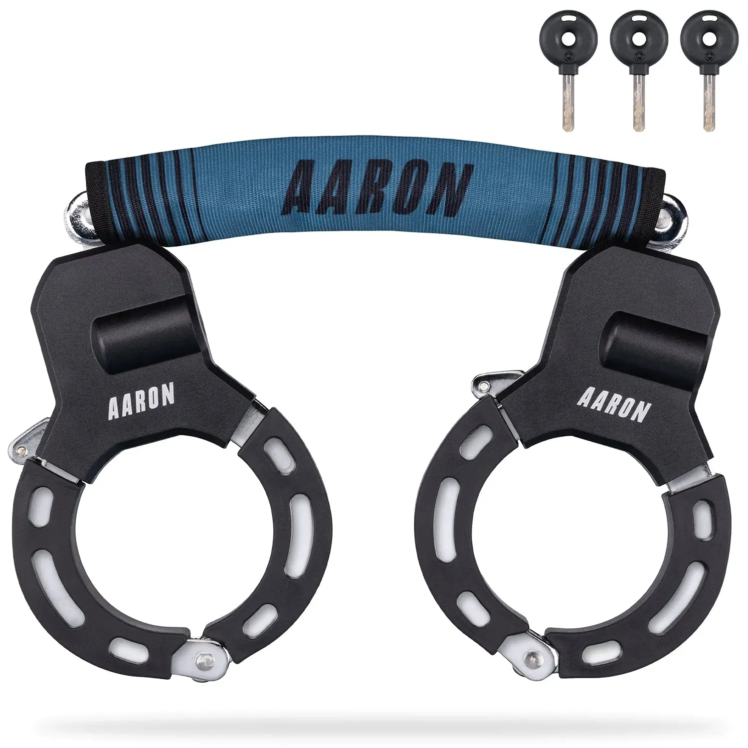 AARON Bolt Handschellenschloss für E-Scooter - Hochsicherheits-Design - Graublau