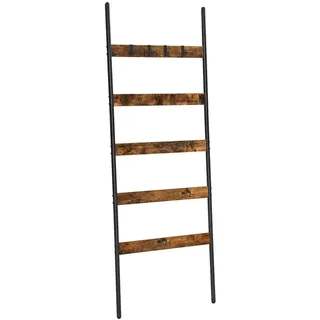 Vasagle Leiterregal 5 Ebenen 60 cm x 176 cm Braun-Schwarz