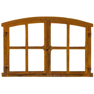 aubaho Stallfenster Fenster zum Öffnen Scheunenfenster Eisen Rost 74cm Antik-Stil