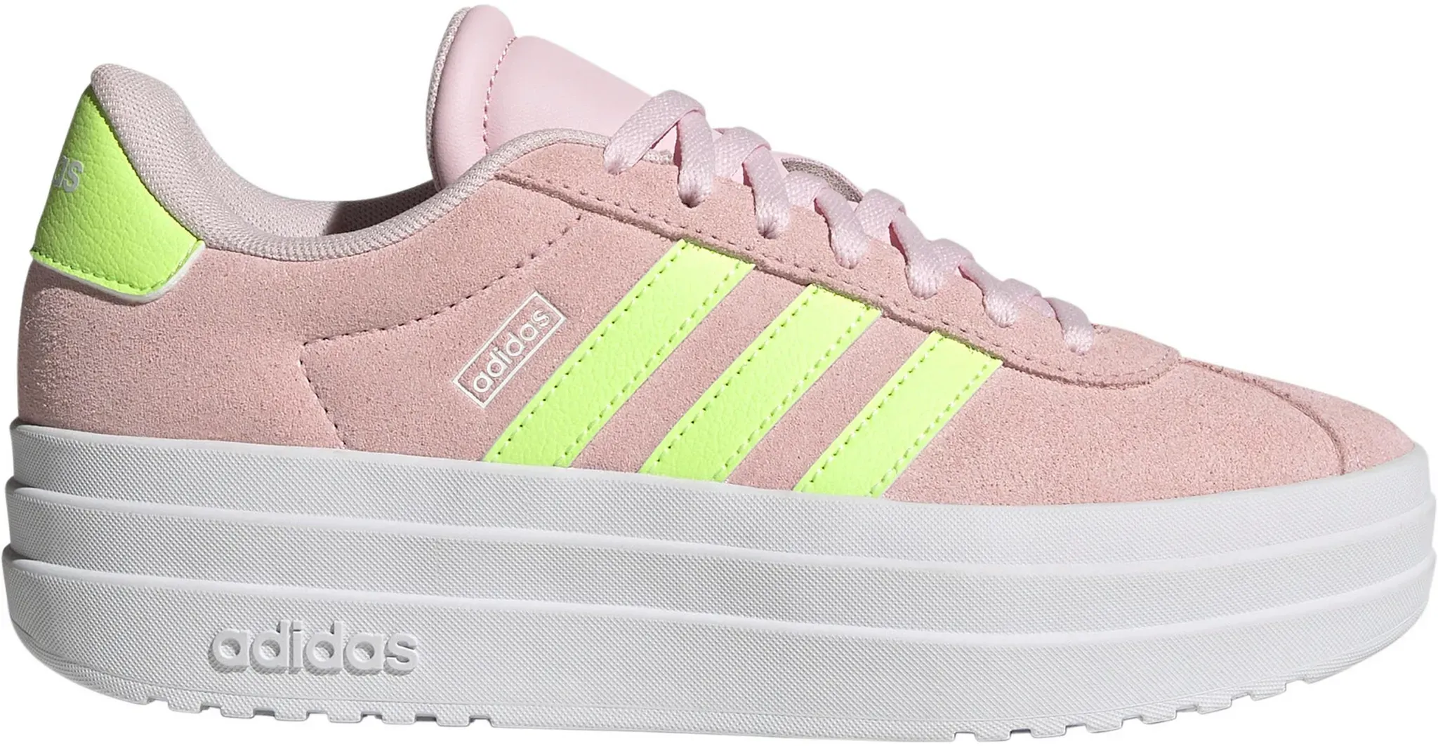 adidas VL COURT BOLD Sneaker Kinder in clear pink-hires yellow-ftwr white, Größe 38 - rosa