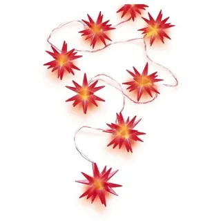 LED Leuchtstern-Kette 10er, rot