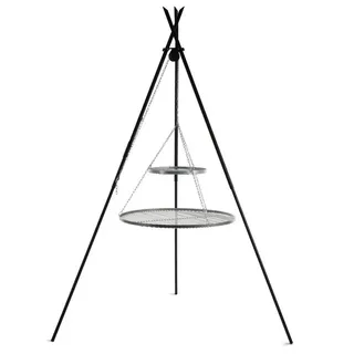 210 cm inkl. Doppelrost Ø 70 + 40 cm Edelstahl