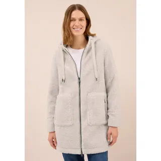 Cecil Damen 1005388 Mantel mit Kapuze, Teddy Vanilla White, XXL (46)