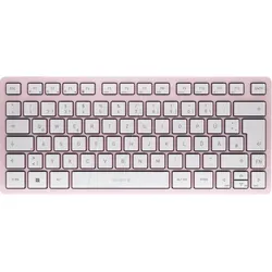 JK-7100DE-19 - Tastatur, Bluetooth, rosa, kompakt, DE