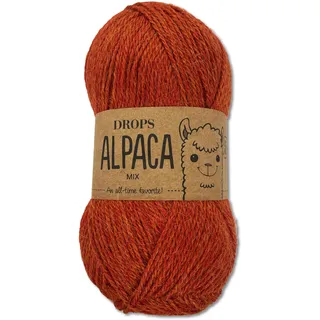 Frida's Wollhaus Drops 50 g Alpaca Alpaka Wolle Garn Häkeln Stricken weich 51 Farben (mix 2925 | Orangemeliert)