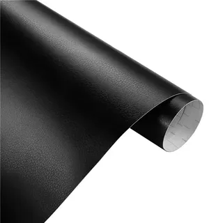 DIY Auto Folie Vinyl,Wasserdichter Autofolie Aufkleber Klebefolie Selbstklebend DIY Dekorative Aufkleber Lackschutzfolie Innenraum Zubehör für Auto, Fahrrad, Motorrad,30cmx152cm,Schwarz