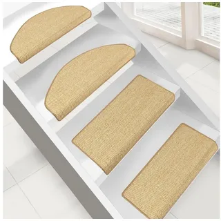 Floordirekt Sisal-Stufenmatte Pure Nature Halbrund 23,5 x 65 cm