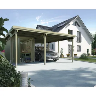 Weka Carport mit Geräteraum 607 Gr. 2 4,78 x 5,79 m kdi