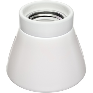 ledscom.de Deckenleuchte/Lampenfassung MINZ, Porzellan, weiß glänzend, 1x E27 max. 300W