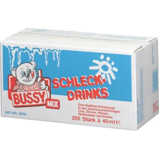 Bussy Wassereis Mix 200 Stück – Bunte Sorten, Eis, Sommer Party Großpackung