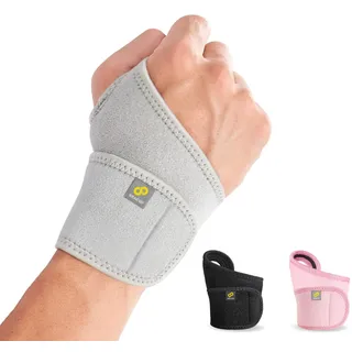 Bracoo Handgelenk Bandagen, Atmungsaktiv Handgelenkbandage, Handgelenkstütze für Rechts Links Hand, Handbandage für Sport, Arthritis, Sehnenscheidenentzündung, Karpaltunnel, für Männer, Damen, WS10