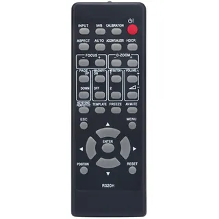 AULCMEET R020H Fernbedienung Ersetzen Passend für Hitachi Maxell Projectors CP-AX3003 CP-AX3503 CP-AW2503 CP-AW3003 CP-AX2505CP-AW3005 CP-TW2505 CP-TW3005 CP-BX301WN CP-AX3005 CP-AX3505 CP-AW2505