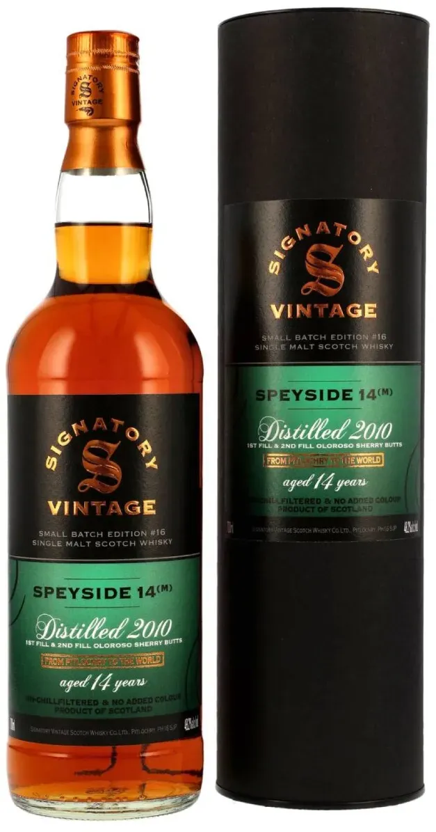Signatory Vintage Speyside 14 (M) - 14 Jahre - 2010 - Small Batch...