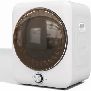 Mini-wäschetrockner 3 Kg Abluft-wäschetrockner 1350 W Mit 8 Programmen Und Ntc-sensor, Leise 65 Db, Wandmontage Möglich, Doppelfilter Ohne Verbrauchsmaterialien, Türbreite 45,5 Cm, 53,5 × 42 × 65 Cm –