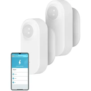 MOES Zigbee Bewegungsmelder für Innen mit Lichtsensor(Zigbee Gateway erforderlich), Smarter PIR Bewegungssensor Kompatibel mit Tuya/Smart Life APP, 100° Breiter Erfassungswinkel, Batterie AAA 2