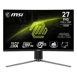 MSI MAG 27C6PFDE, Höhenverstellbar 27 Zoll Full-HD Curved Gaming Monitor 0,5 ms Reaktionszeit 180 Hz