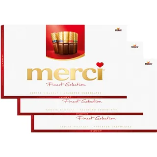 Storck merci Finest Selection Schokoladensortiment 400g 3er Pack