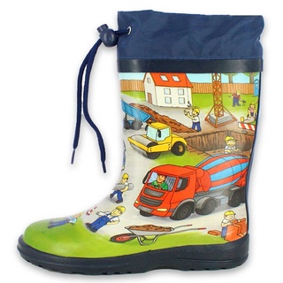 Beck Jungen Gummistiefel Bauarbeiter Blau - Blau