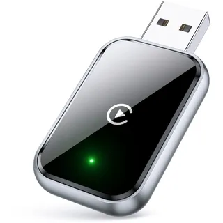 AIZEO Wireless CarPlay Adapter, Superschnelle Upgrade von Wired auf Wireless, Plug und Play, Mini & Stabiler, kompatibel mit iPhone iOS 10+ & Autos mit Wired CarPlay, Black