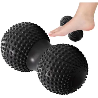 Samuliy Triggerpunkt-Massageball, Massageball für den Rücken - Triggerpunkt-Massageball,Rollenmassagegerät, Nacken-Faszienrolle, Triggerpunktball für die Tiefengewebe-Muskelmassage, myofasziale