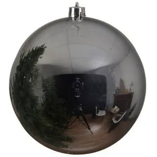 Kaemingk Weihnachtskugel aus Kunststoff 20 cm 1 Stück Silber