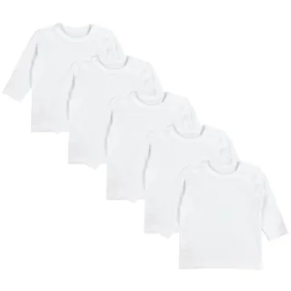 TupTam Langarmshirt TupTam Baby Jungen Langarmshirt 5er Pack weiß 68