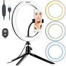 Profi LED-Ringlicht, Ø 10" / 26 cm, Fernauslöser & Smartphone-Halter