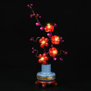 cooldac LED-Licht Kit Kompatibel mit Lego Icons Plum Blossom, LED Beleuchtungsset Kompatibel mit Lego Plum Blossom, Lichter Kompatibel mit Lego 10369(nur Lichter, Keine Modelle)