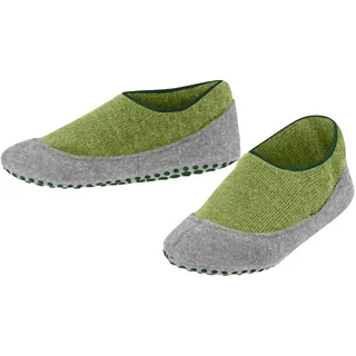 Falke Kinder Stoppersocken Cosy Slipper K HP Wolle rutschhemmende Noppen 1 Paar, Grün (Bamboo 7650), 31-32