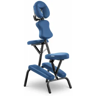 Physa Physa Montpellier Blue Massagestuhl klappbar Blau Massagestuhl mobiler Massagestuhl Massagehocker Massagen-Stuhl