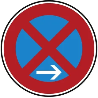 Verkehrszeichen Absolutes Haltverbot, Ende RA 2