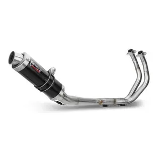 MIVV GP Auspuffsystem mit EG-BE Carbon, Titan, Schwarz