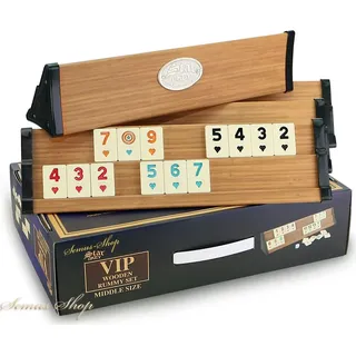 Star VIP VIP Wooden Kompakt Rummy Set / VIP Ahsap Okey SETI mit Melamin Steine