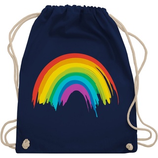 Shirtracer Turnbeutel Regenbogen LGBT & LGBTQ, LGBT Kleidung blau