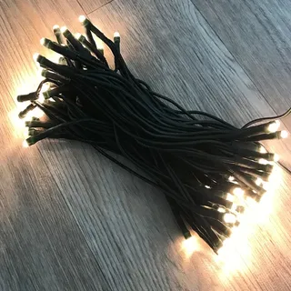 Mojawo 100'er LED Solar Lichterkette warmweiß - Grün