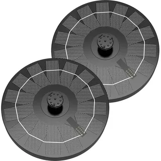 2.5W Solarbrunnen für Draussen Solar Springbrunnen für Außen mit 6 Effekte Teichpumpe Solar Wasserpumpe Solar Schwimmender Fontäne Pumpe mit 4 ...