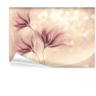 decomonkey Fototapete Blumen Abstrakt 400x280 cm XL Design Tapete Fototapeten Vlies Tapeten Vliestapete Wandtapete moderne Wandbild Wand Schlafzimmer Wohnzimmer Lilien