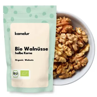 (24,50 EUR/kg) 1kg BIO Walnüsse halbe Kerne, Walnusskerne BIO ohne Schale