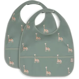 jollein 029-864-67090 Lätzchen wasserdicht 2er Set - Jungle Jambo grün