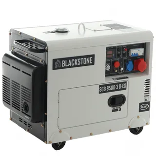 Blackstone SGB 8500-3 D-ES - Leiser Diesel-Stromerzeuger mit AVR-Regelung 6.3 kW - Dauerleistung 6 kW - 400V