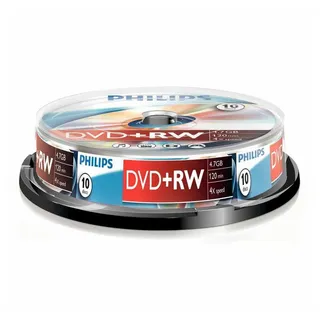 Philips DVD+RW 4,7GB 4x 10er Spindel