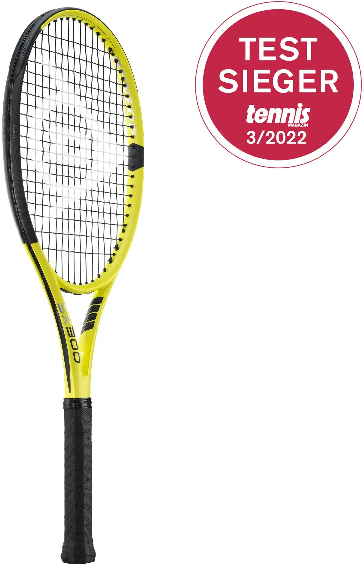 Dunlop Tennisschläger Srixon SX 300 (TESTSIEGER) 100in/300g/Turnier gelb - unbesaitet -
