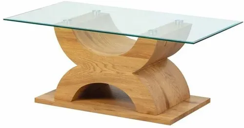 Inter Link Couchtisch X-Type mit Glasplatte