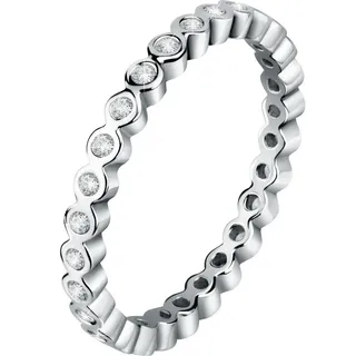 CHRIST Silberring CHRIST Damen-Ring 925er Silber, recycelt Zirkonia, Zirkonia silberfarben 52