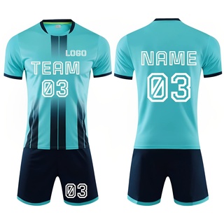 Personifizieren Fussball Trikot Kinder Set und Erwachsene Set Benutzerdefiniert Trikot Jeder Name Nummer Team Logo fußball Geschenke für Jungs