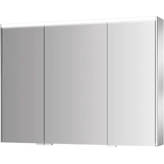 Jokey - Sieper Spiegelschrank Dekor ALU III-HL LED 100cm weiß Aluminium